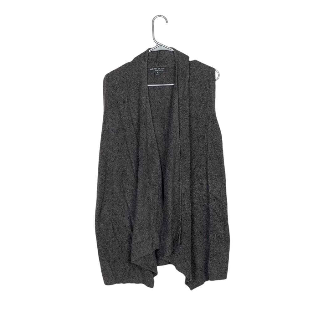 Barefoot dreams bamboo chiclite calypso open front vest cardigan size medium